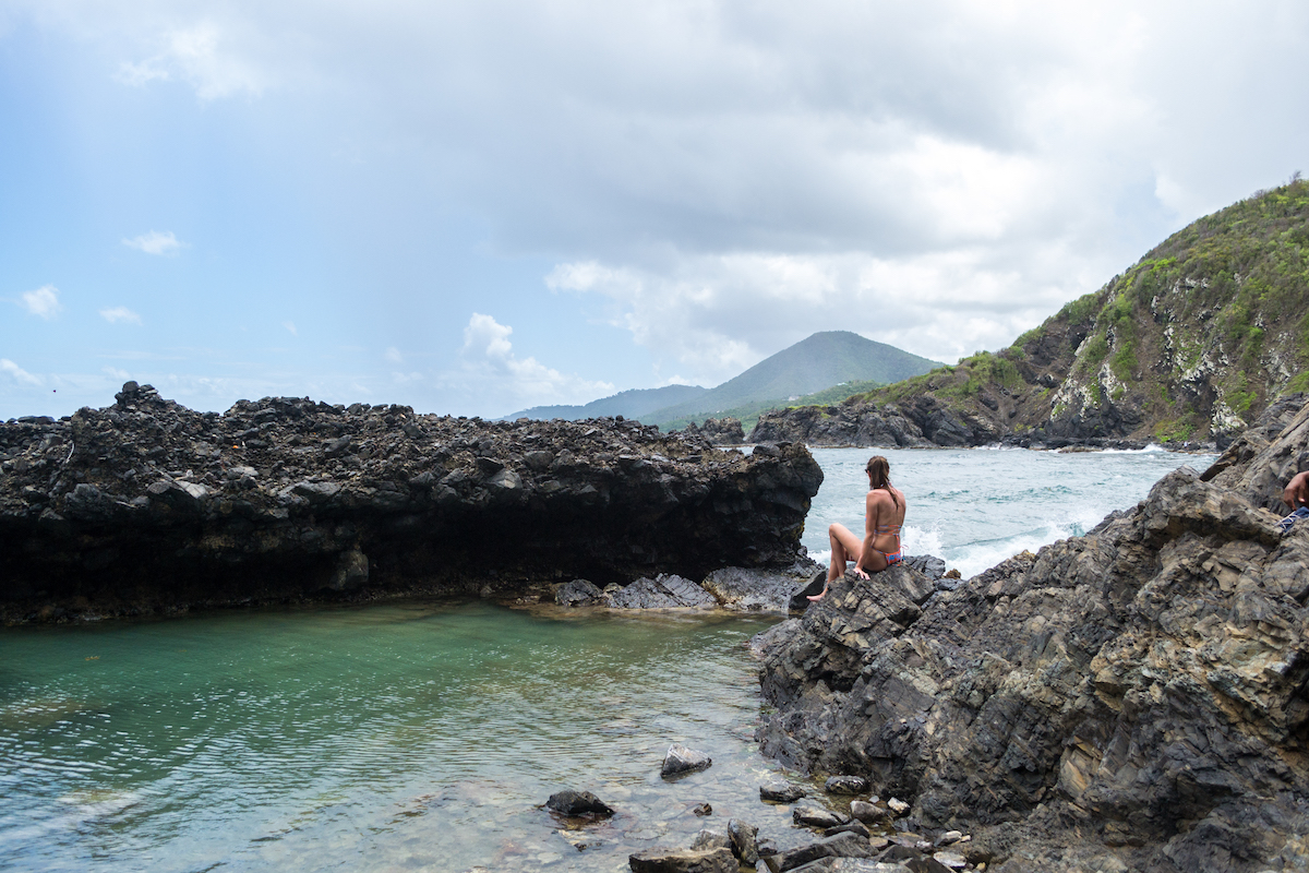 The Annaly Bay tide pools St. Croix.