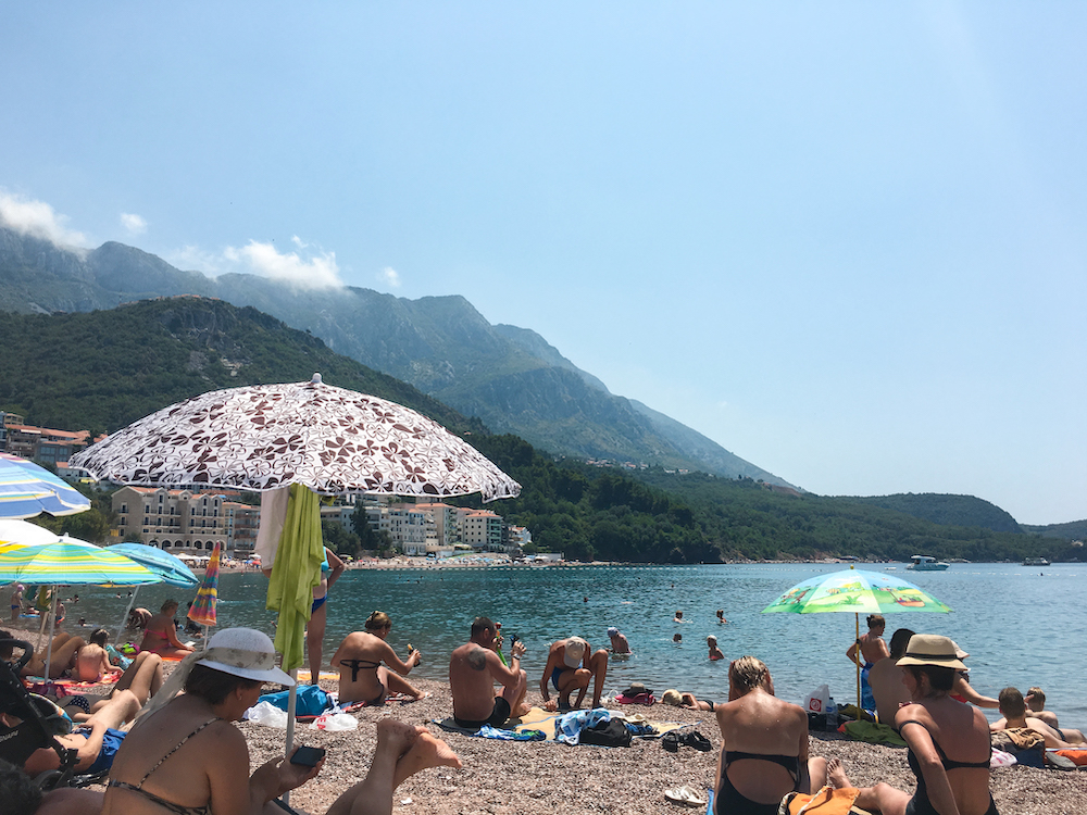 One of the beached near Sveti Stefan near Budva, Montenegro.