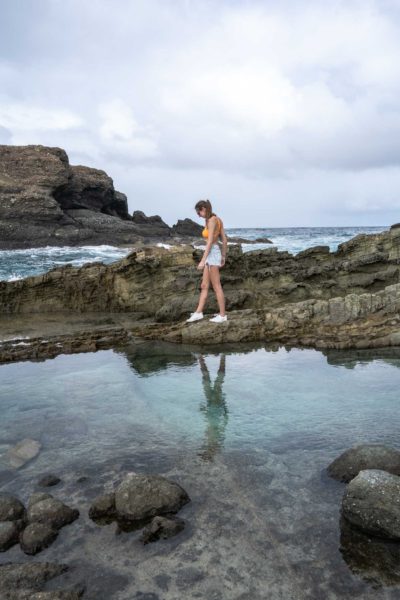 The Mermaid's Chair hike in St. Thomas takes you to some rocky tide pools along the coast.