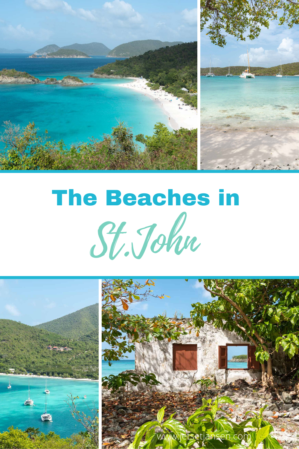 Exploring the different beaches on St. John.