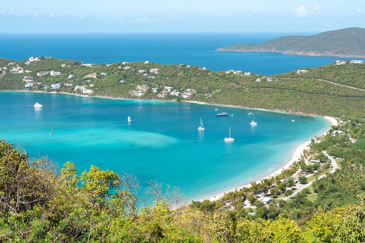 Views of Magen's Bay in St. Thomas.