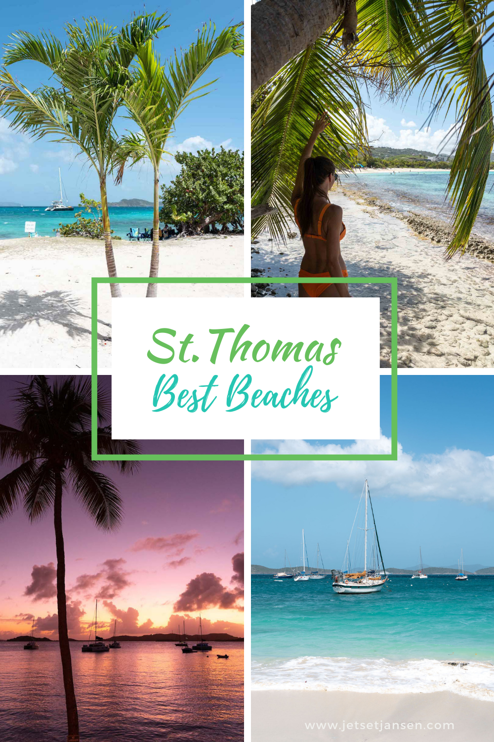 The best beaches in St. Thomas in the US Virgin Islands.