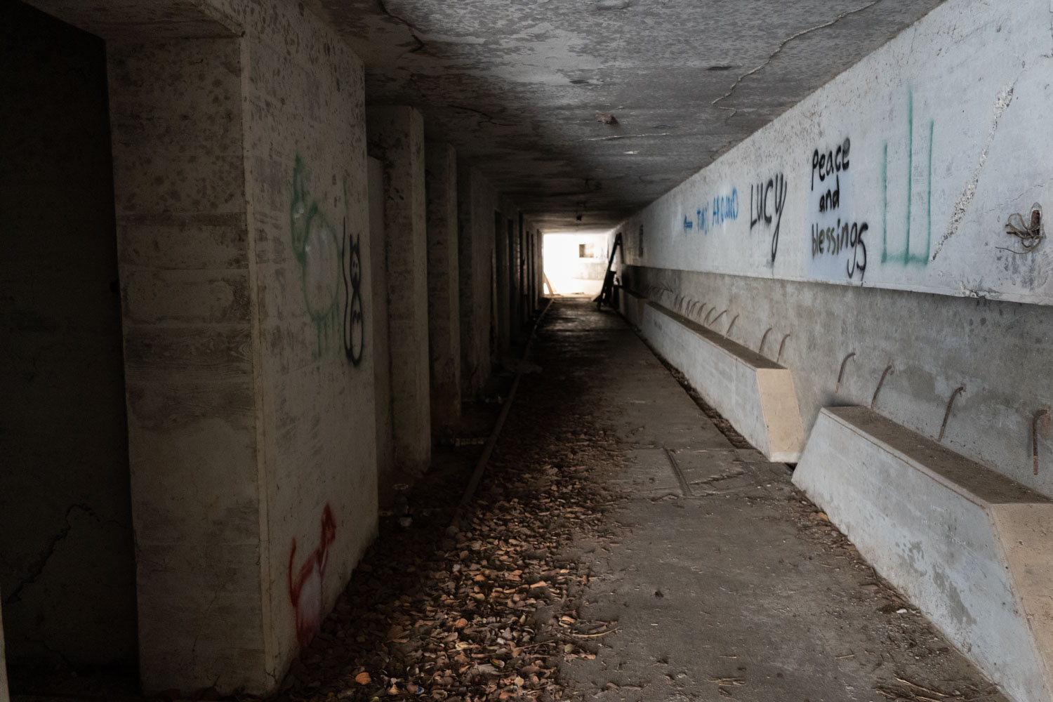 The inside tunnels of Fort Segarra.