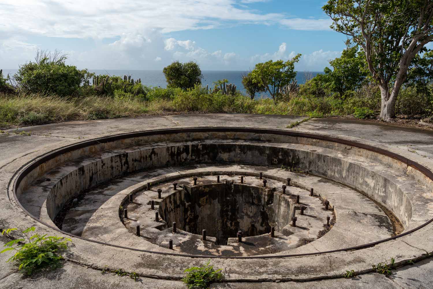 Remains of Fort Segarra from WWII. 
