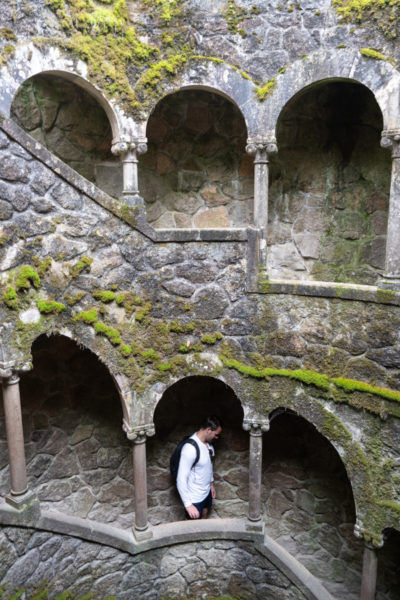 The Initiation Well–one of the famous photography spots at Quinta da Regaleira.