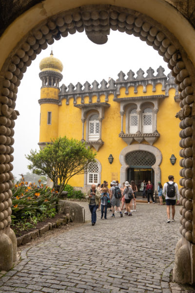 The Pena Palace in Sintra, Portugal.