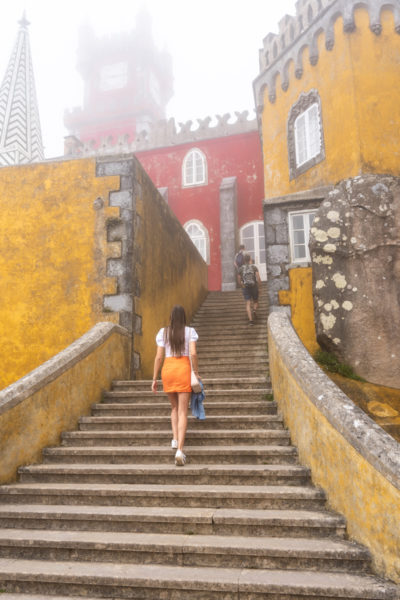 Exploring the Pena Palace in Sintra, Portugal.
