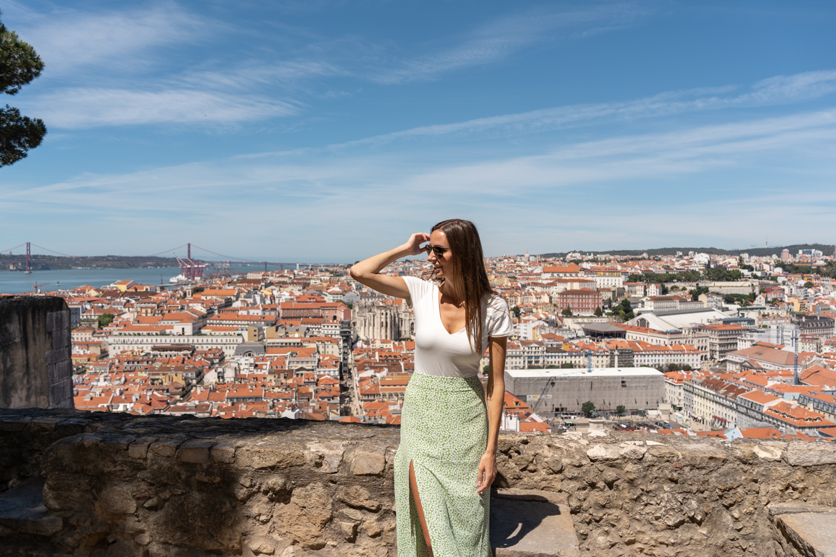 The view of Lisbon from Castelo de Sao Jorge.