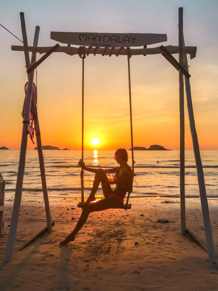Watching the sunset in Koh Chang Island, Thailand.