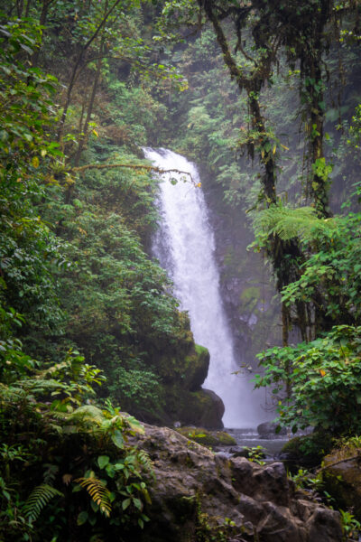 La Paz Waterfall Gardens in Costa Rica–Templo Waterfall.