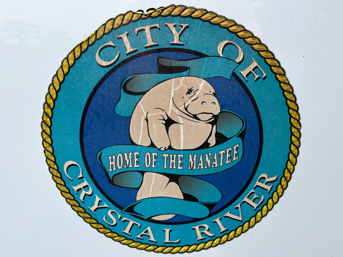 Visiting the city of Crystal River.