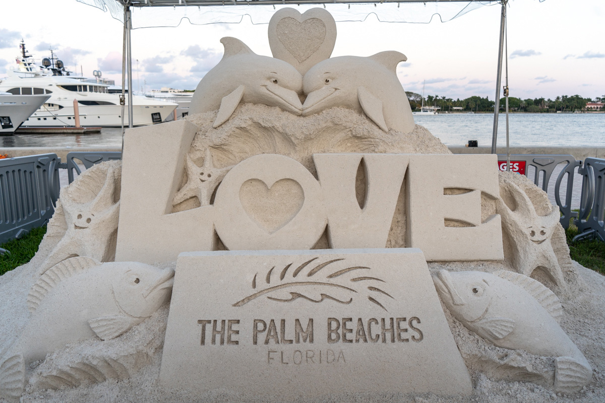 One of the Sandi Land sand sculptures at Holiday in Paradise in West Palm Beach. 