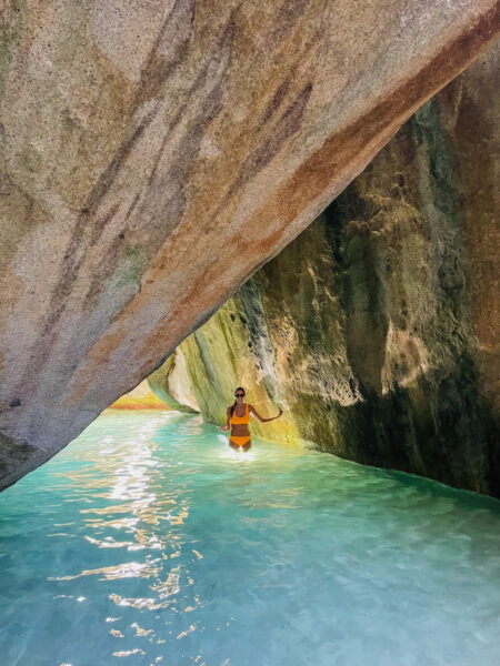 The famous caves at the Baths in the BVI.