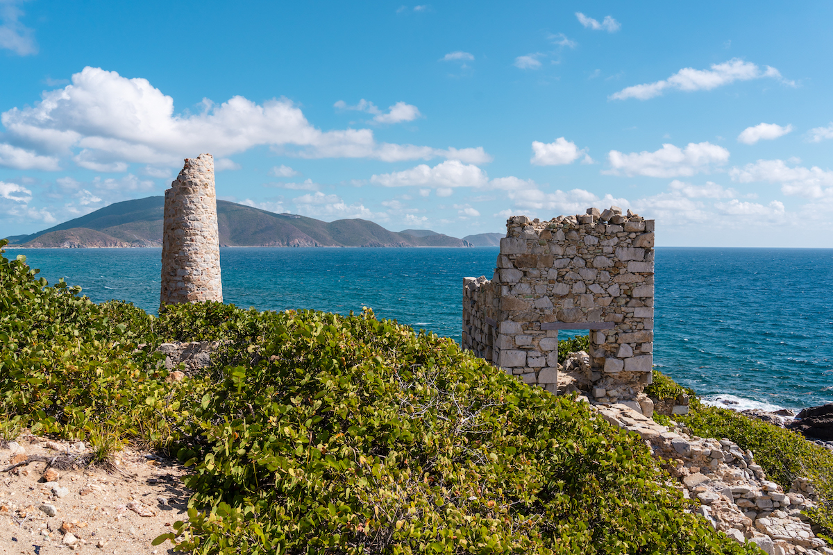 The Copper Mine, Virgin Gorda in the British Virgin Islands.