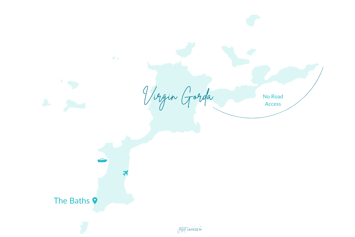 Map of Virgin Gorda.