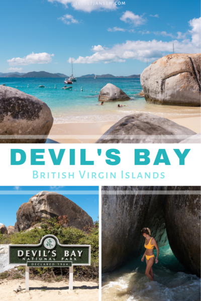 Visiting Devil's Bay National Park in the British Virgin Islands.