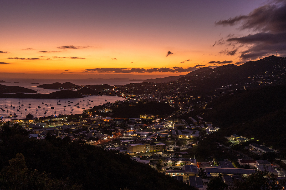 The view of Charlotte Amalie is one of the best things to do in St. Thomas.