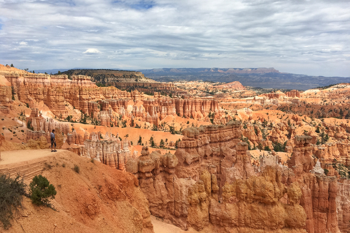 Overlooking Bryce Canyon National Park. 