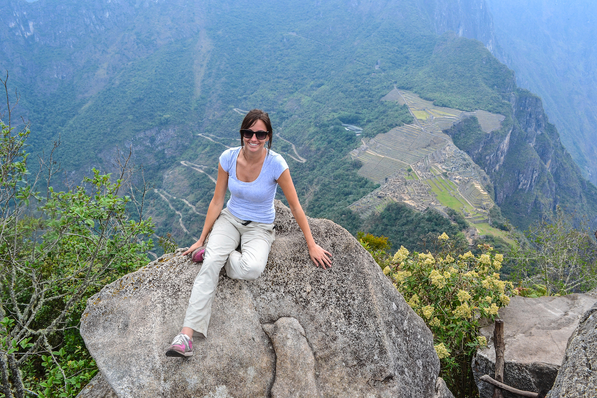 The view from the top of Huayna Picchu.