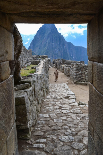 Inca door at Machu Picchu