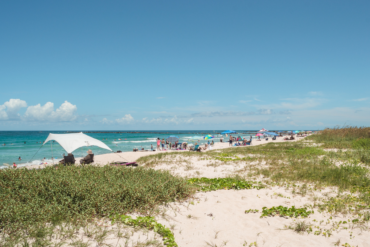 The beach at Fort Pierce Inlet State Park in Florida.