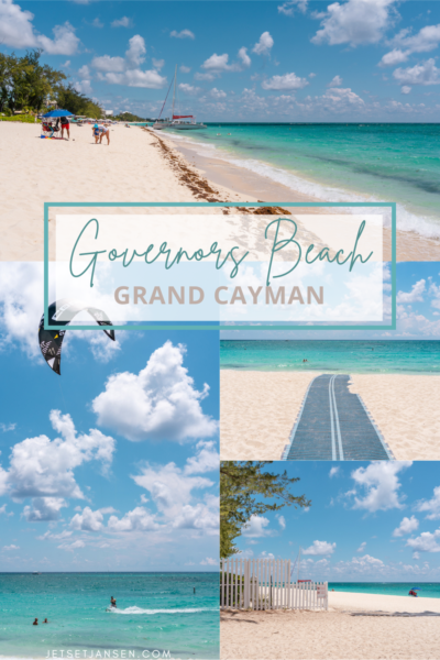 Visiting Governors Beach in the Cayman Islands.