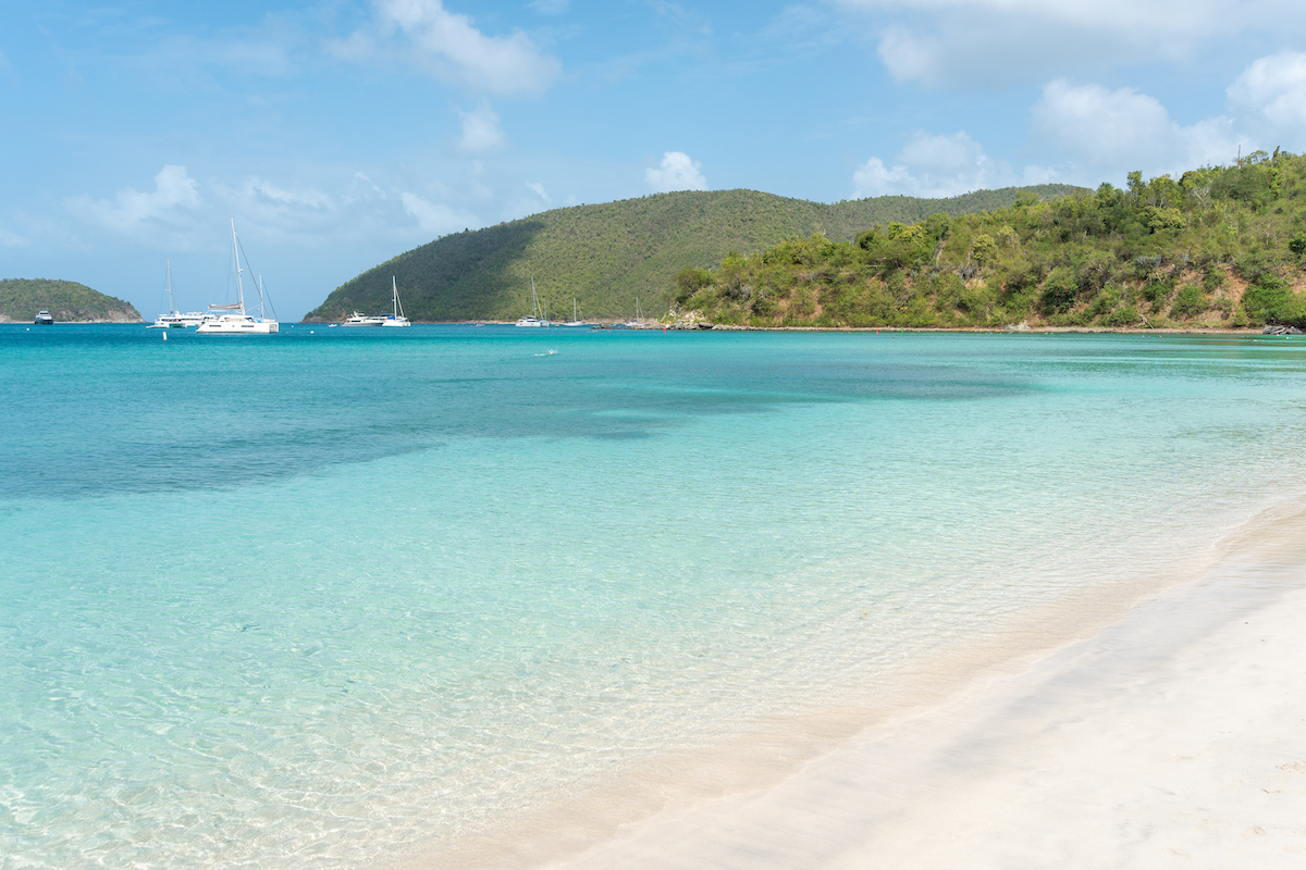 Maho Bay in St. John is one of the best beaches in the US Virgin Islands.
