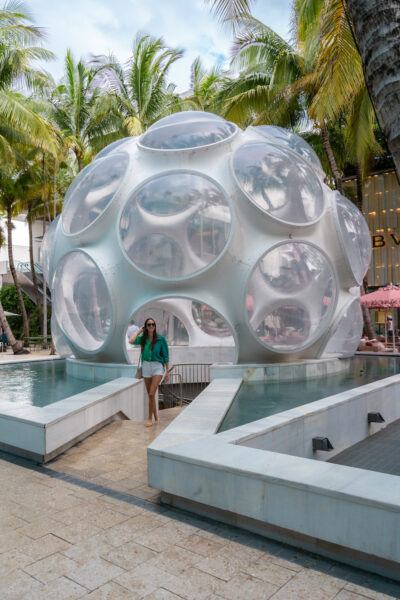 The FLy's Eye Dome in the Design District in Miami