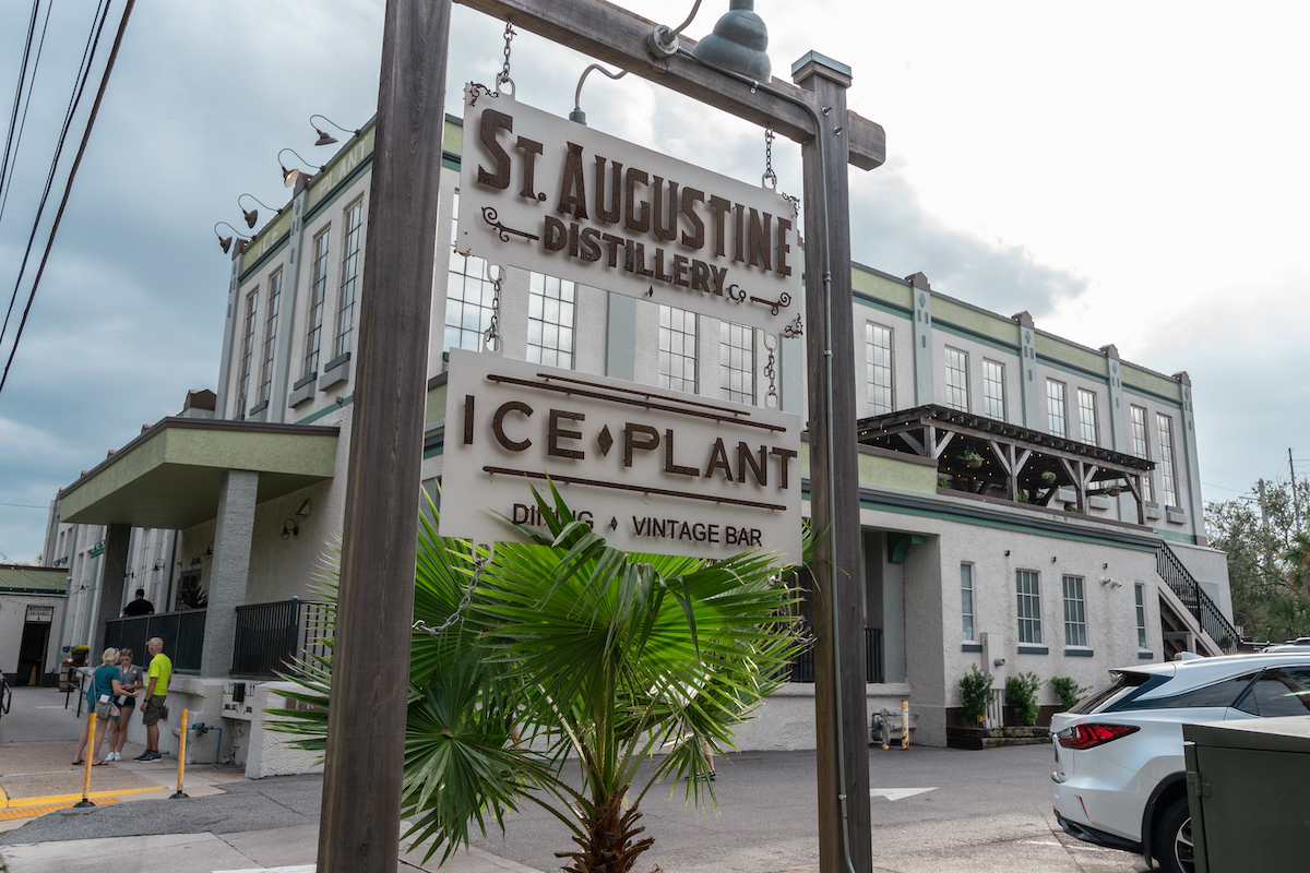 The St. Augustine distillery is in an old ice plant and offers free tours and tastings.