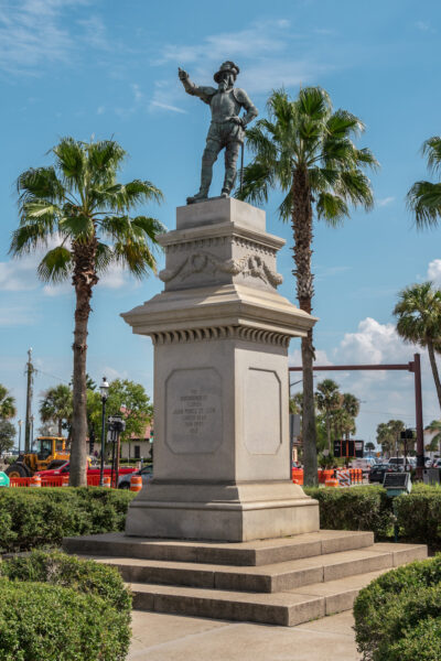 The Ponce de Leon statue in Florida. 