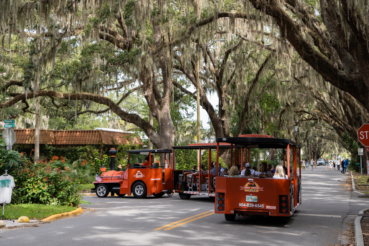 Things to do in St. Augustine: take a trolley tour!
