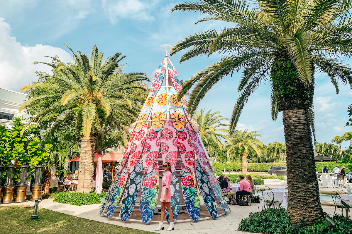 Unique Christmas trees in Florida–this one is made of surfboards!