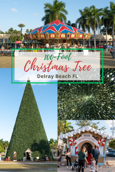 The 100-foot Delray Beach Christmas tree in Florida.