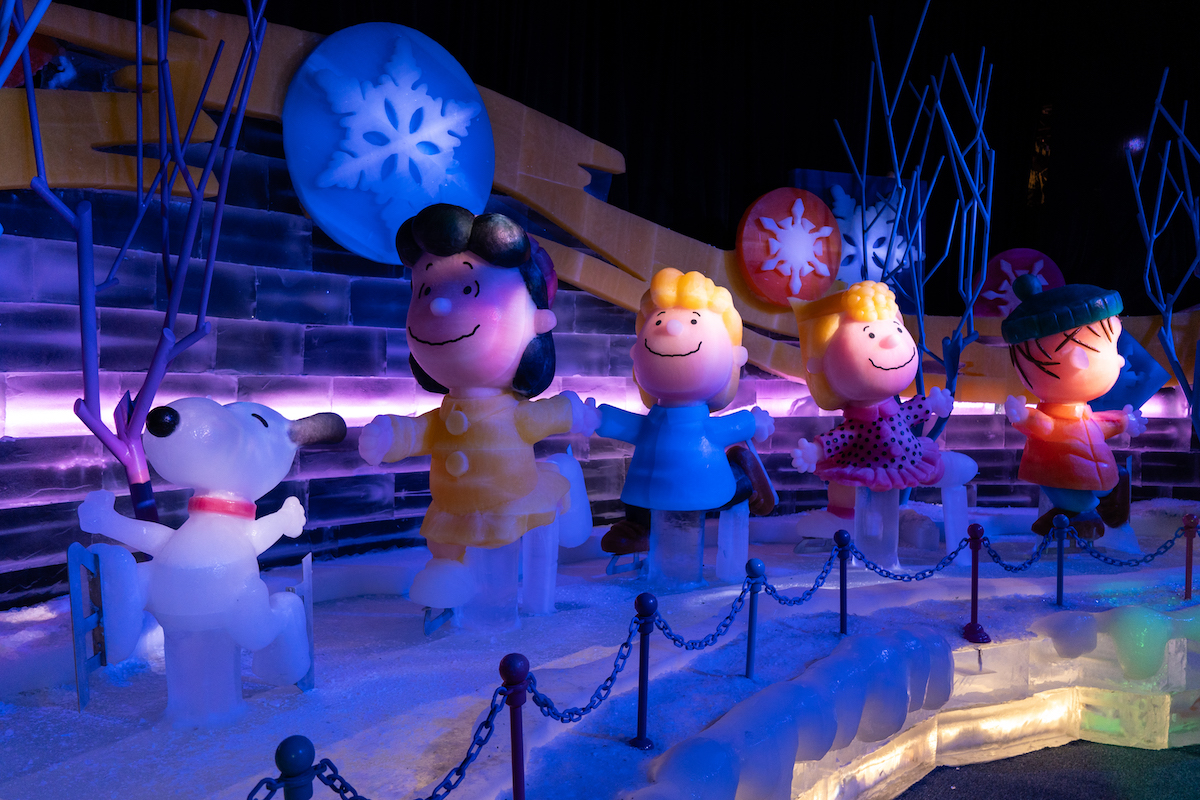 ICE at the Gaylord Palms Orlando featuring Charlie Brown.