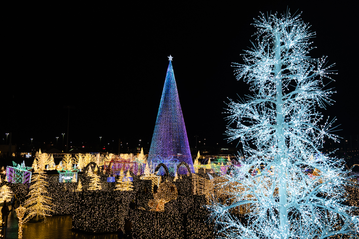 Enchant Christmas Kansas City is a festive light maze to walk through.