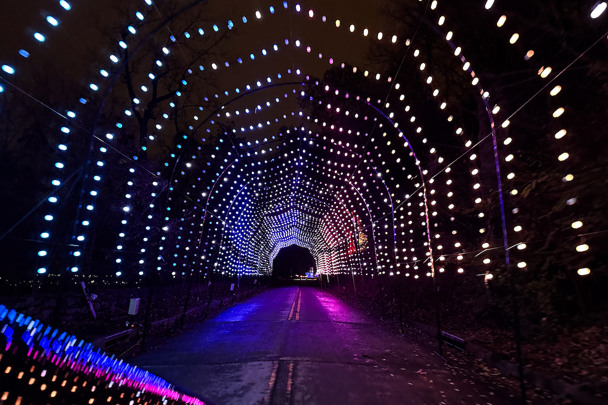 The Winter Magic drive through light show in Kansas City.
