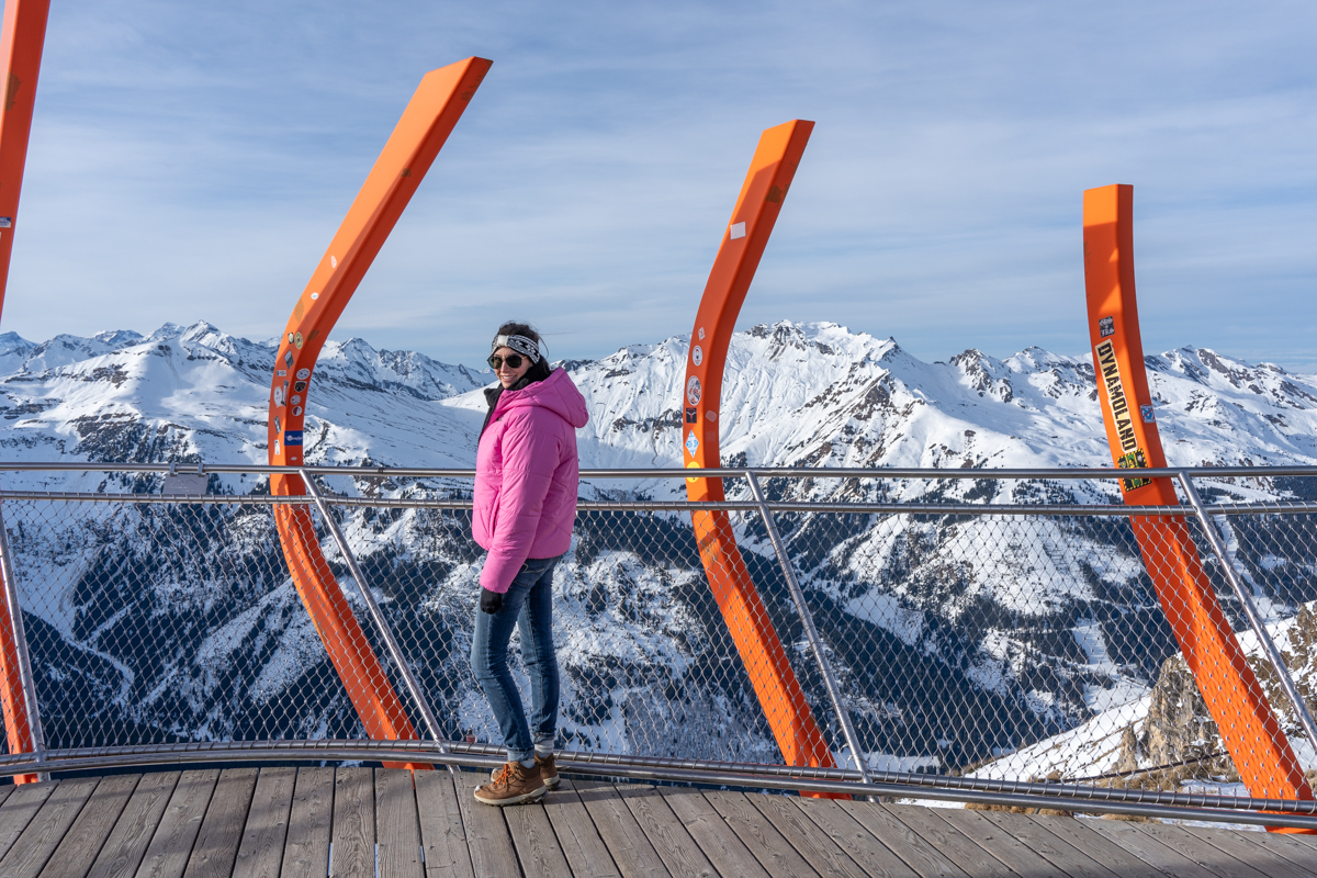 One of the viewing platforms in the Austrian Alps.