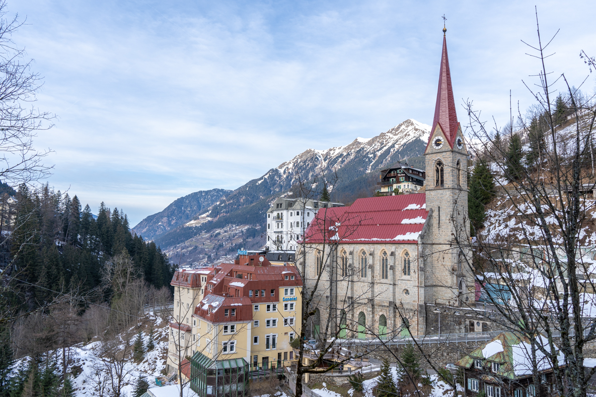 Bad Gastein, Austria is a charming ski and spa town in the Austrian Alps. 