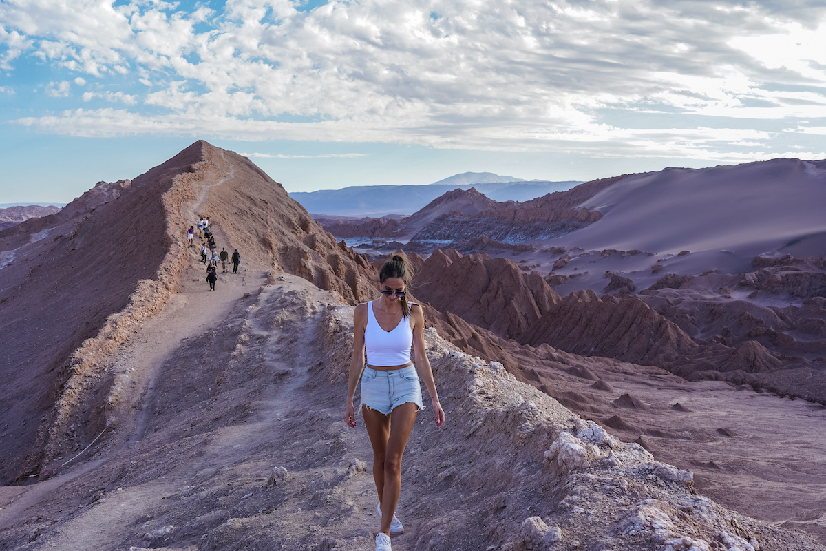 Moon Valley in the Atacama Desert.