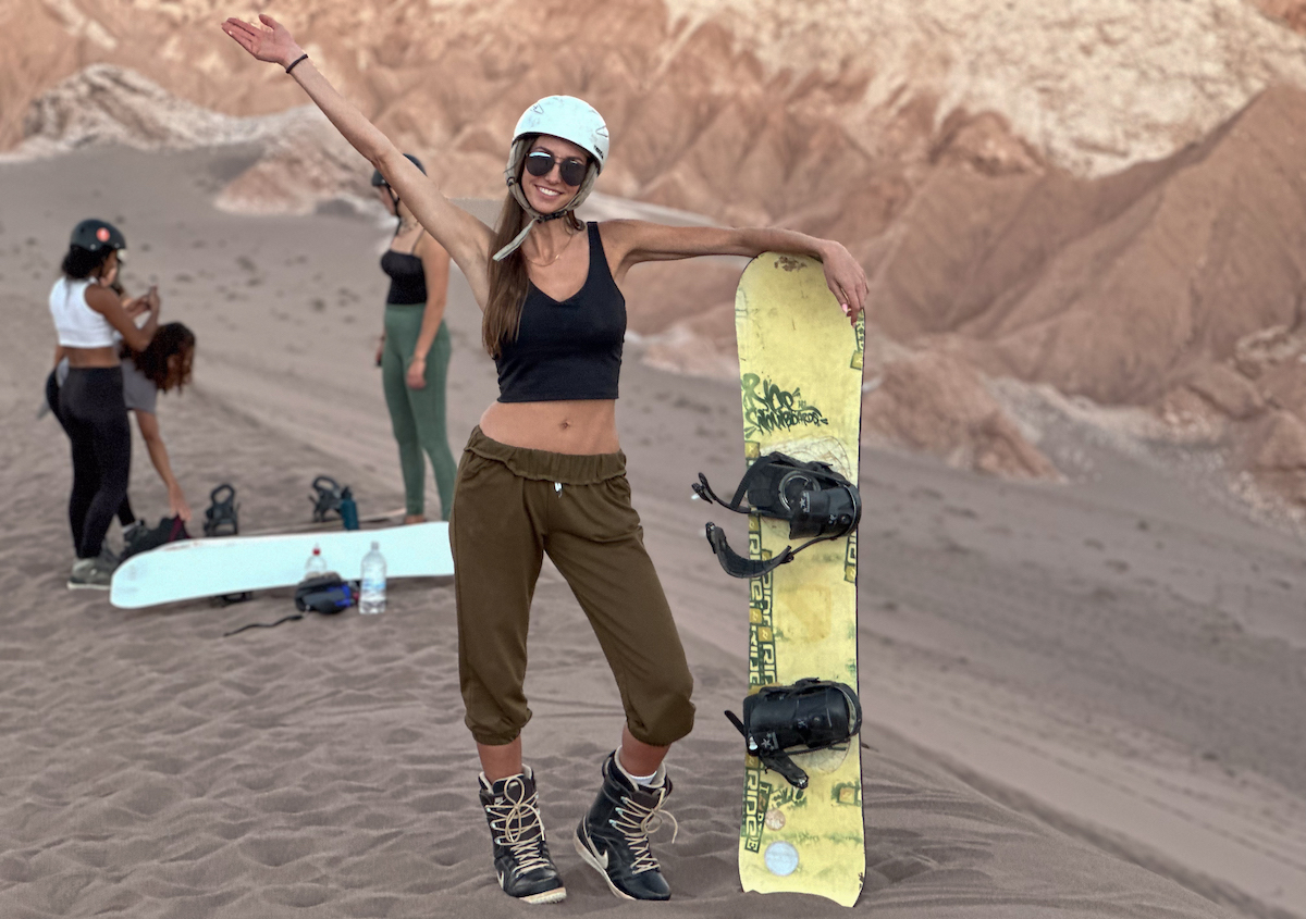 Sandboarding at Valle de la Muerte in Chile!