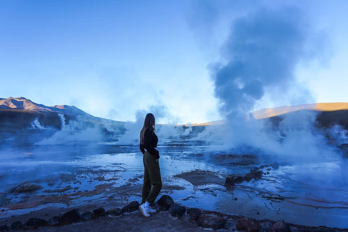 The Tatio Geysers in the Atacama Desert. 