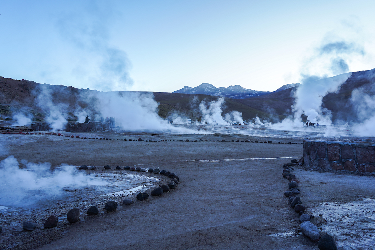 The sunrise tour to the Tatio Geysers in Chile.