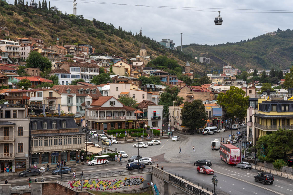 Exploring the city of Tbilisi, Georgia.