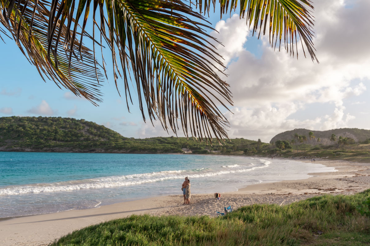 365 beaches in Antigua: Half Moon Bay.