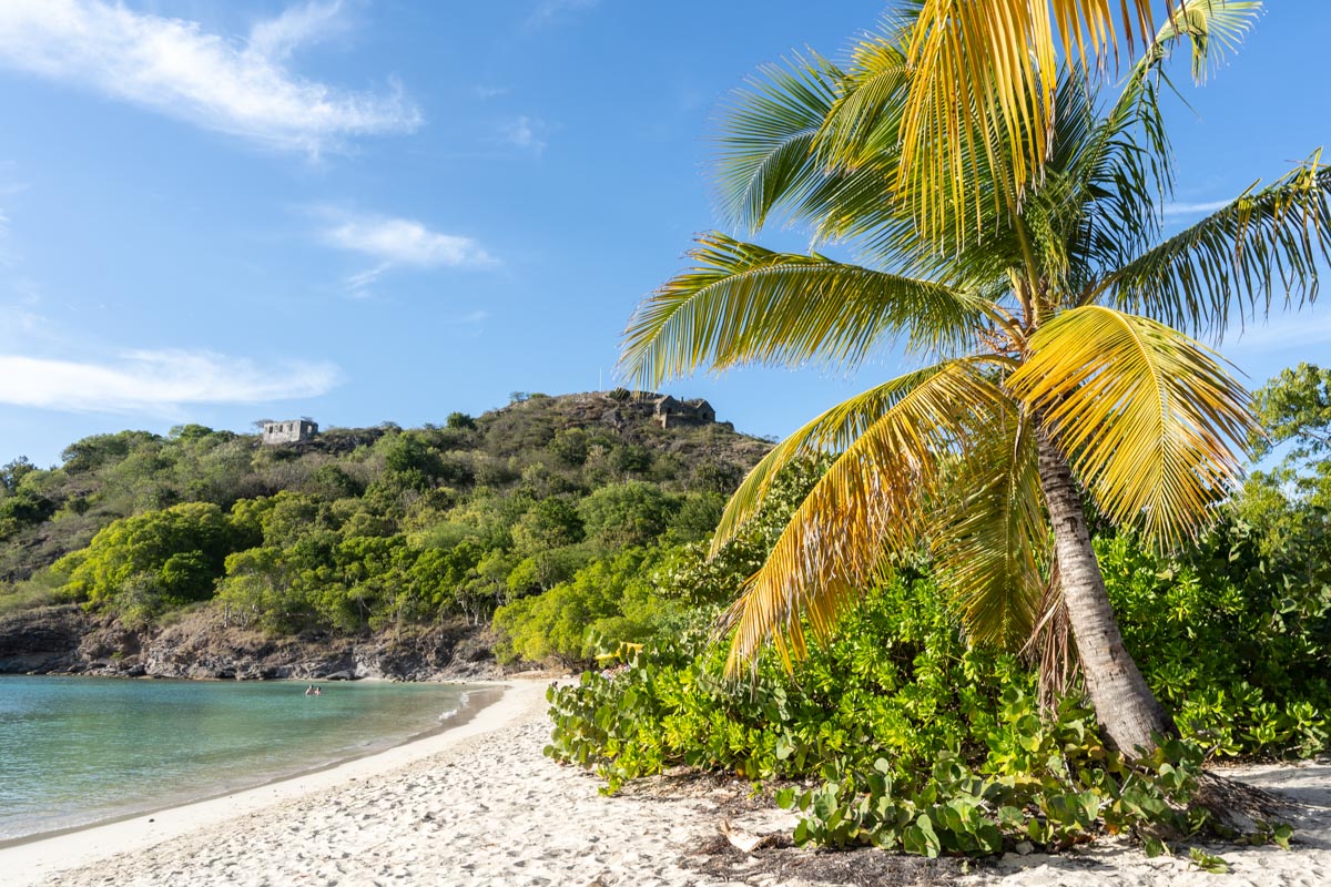 Deep Bay Beach near Fort Barrington in Antigua.