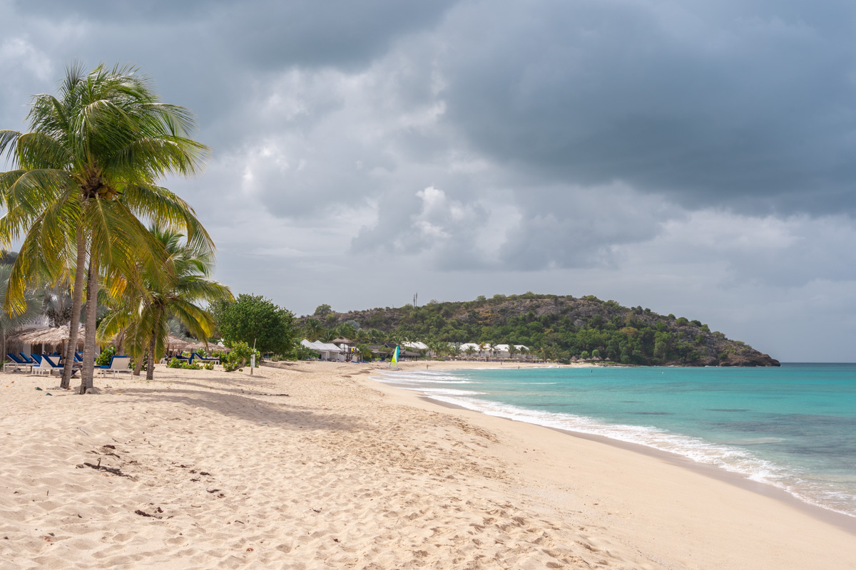 Galley Bay beach in Antigua.