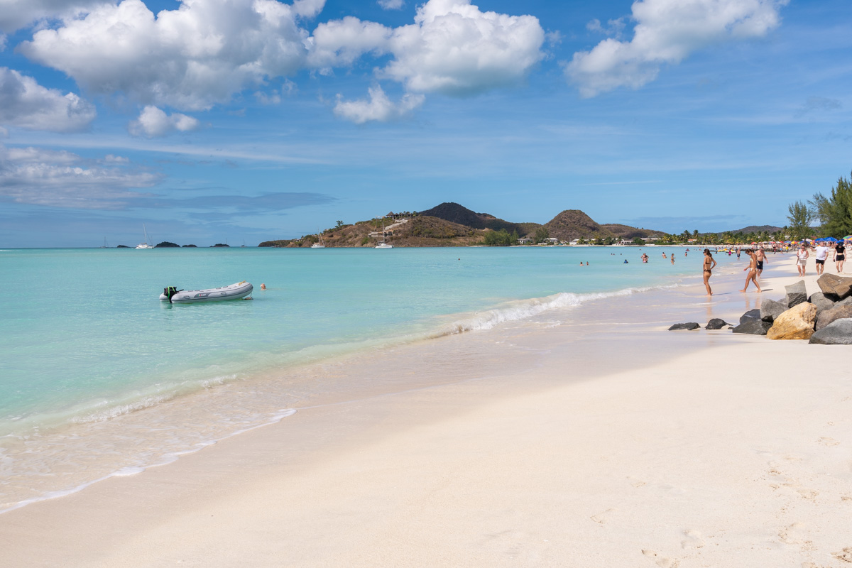 The view from Jolly Beach.