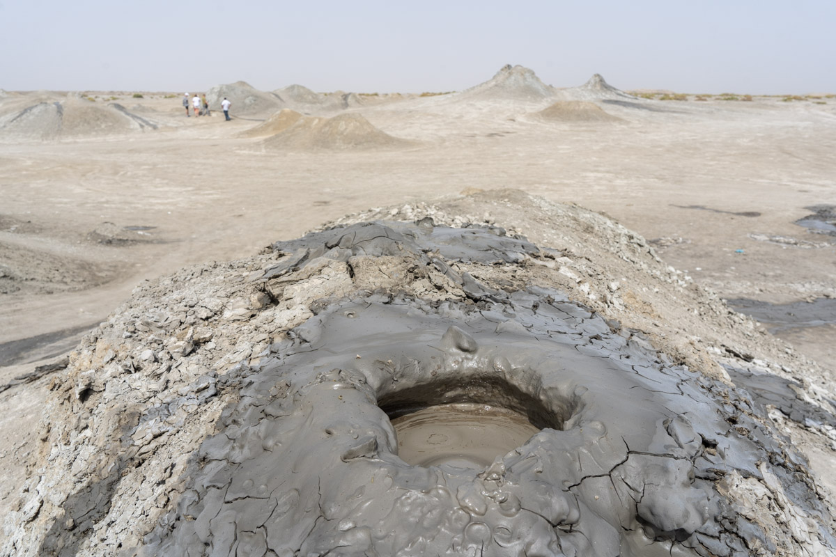 The mud volcanoes in Azerbaijan-the land of fire.