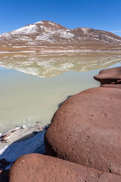 The red rocks in Chile's Atacama Desert. 