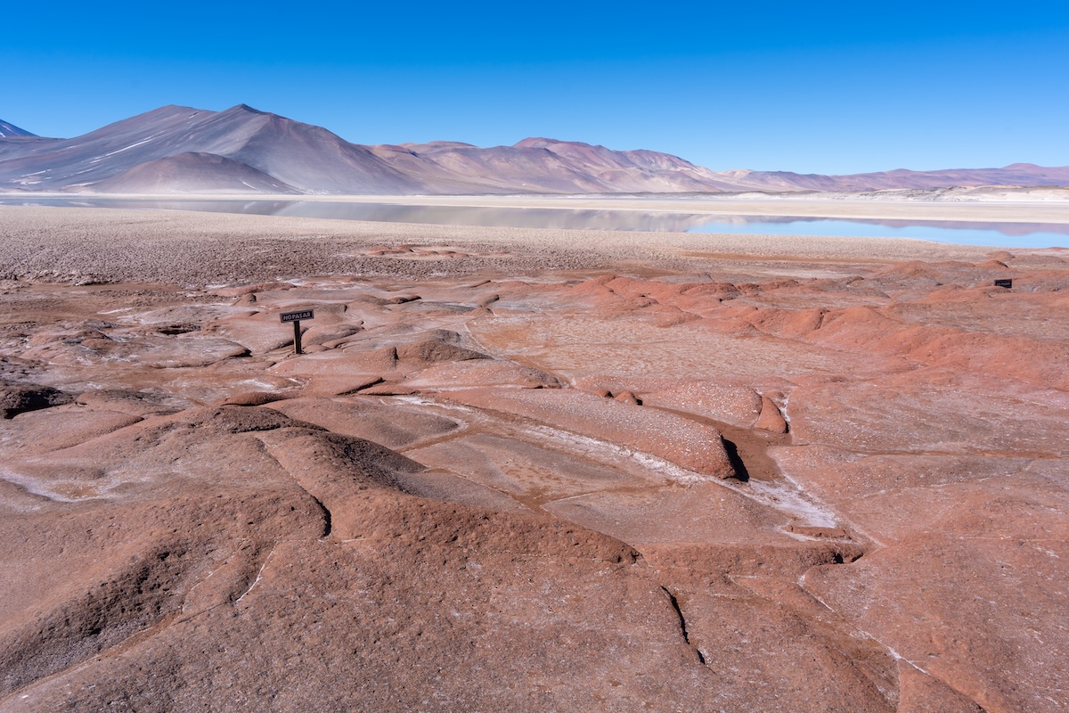 The red rocks in Chile.